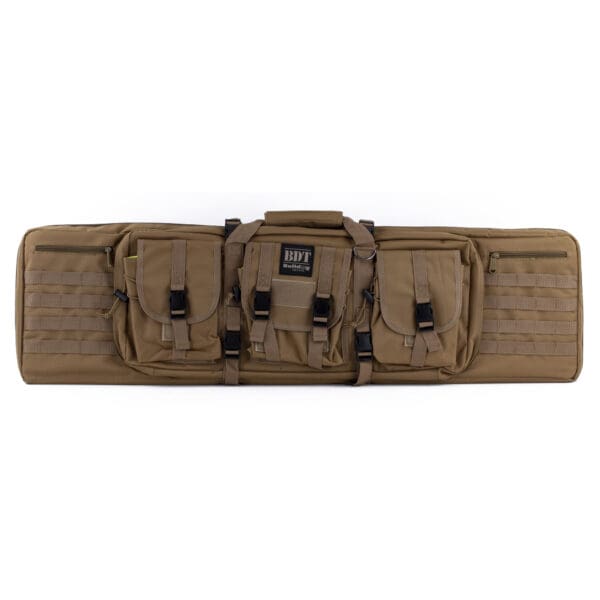 Bulldog Tactical Double Rifle Case 43" Tan - Durable Carrying Solution