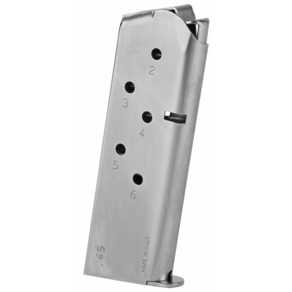 MEC-GAR Colt Officer 45 6-Round Nickel Magazine - Image 2