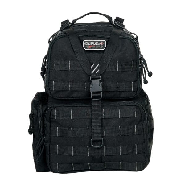 Black GPS TAC Range Backpack for Outdoor Activities