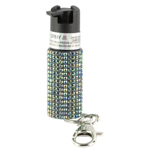 SABRE Jeweled Black Key Ring Pepper Spray - Image 2