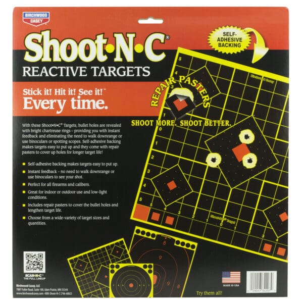 Birchwood Casey Shoot-N-C 12" Sight-In Target, 5-Pack - Image 3