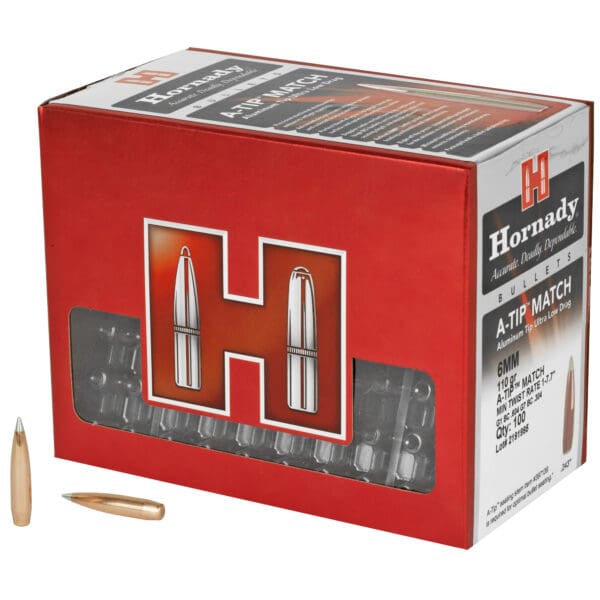 Hornady A-Tip 6mm .243 110gr 100ct High Ballistic Coefficient Bullets