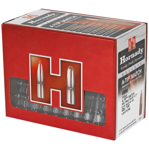 Hornady A-Tip 6mm .243 110gr 100ct High Ballistic Coefficient Bullets - Image 3