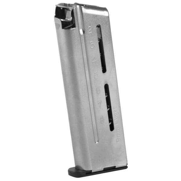 Wilson ETM 9mm Compact 8-Round Stainless Steel Magazine