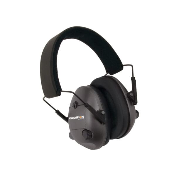 Champion Electronic Ear Muffs Black – Noise Reduction Protection