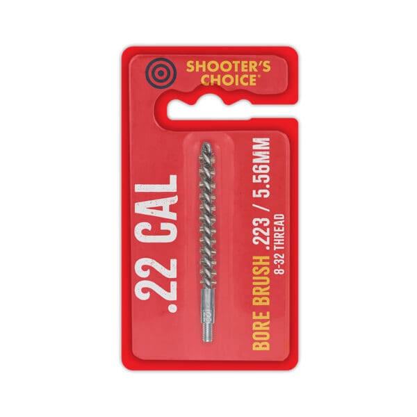 Shooters Choice .22 Caliber Bore Brush 3" for Effective Gun Cleaning