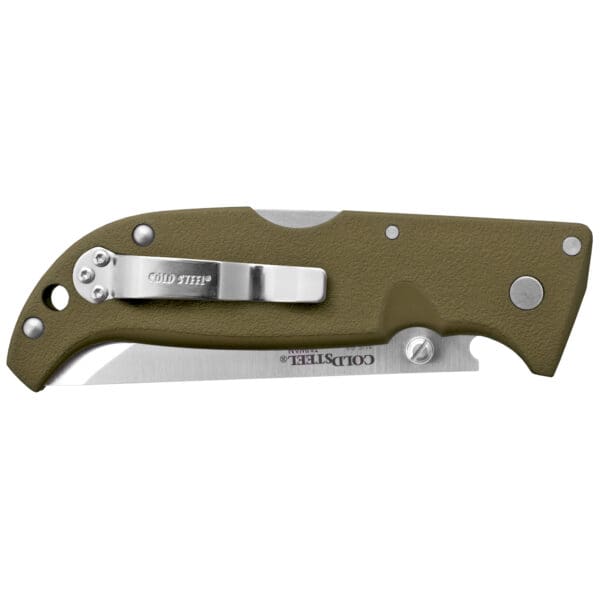 Cold Steel Finn Wolf 3.5" Plain Edge Folding Knife, OD Green - Image 2