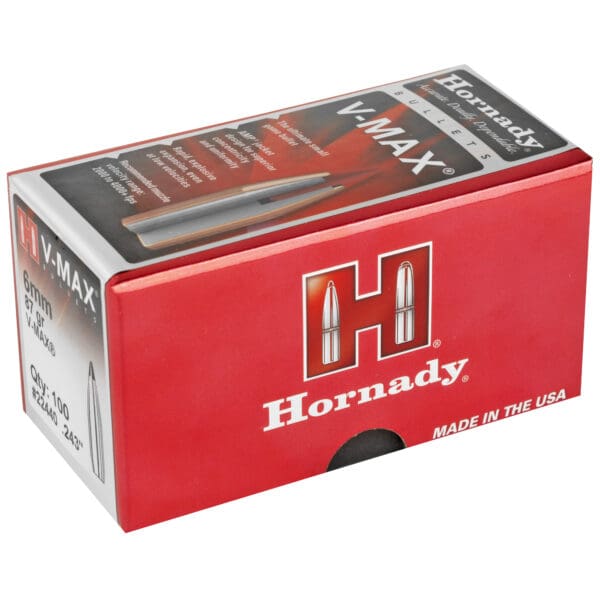 Hornady V-MAX 6mm .243 87gr 100ct Bullets Pack - Image 2