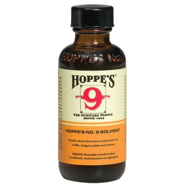 Hoppes #9 2oz Bottle: Gun Bore Cleaner and Rust Protectant