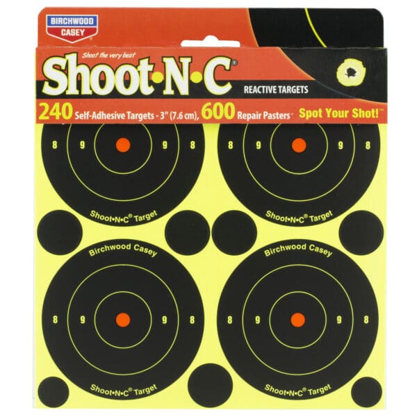 240-Pack 3" B/C SHT-N-C Round Bullseye Target - Image 2