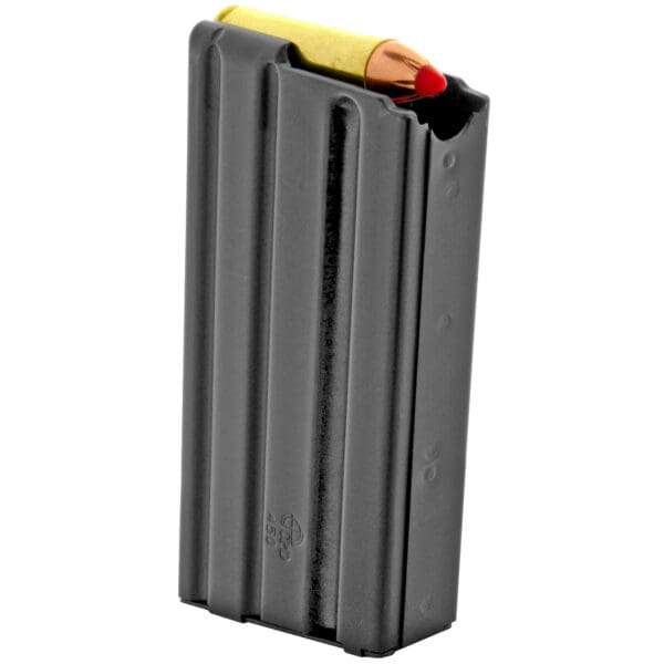 MAGPUL DURAMAG 5-Round 450 Bushmaster Magazine, Stainless Steel - Black