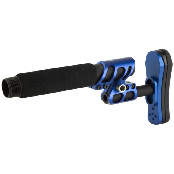 ODIN ZULU Adjustable Stock with Pistol Buffer - Blue - Image 3