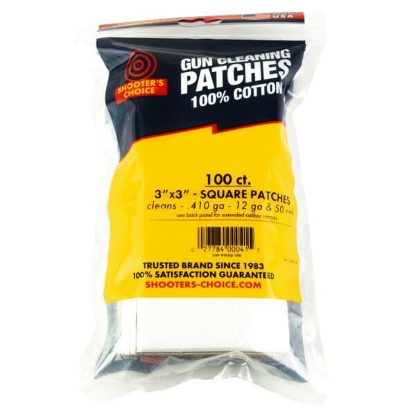 Shooters Choice 100-Pack 3" Patch for Cleaning