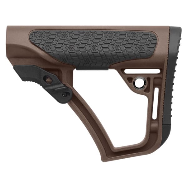 DD Collapsible Mil-Spec Stock in Brown - High-Quality Tactical Gear