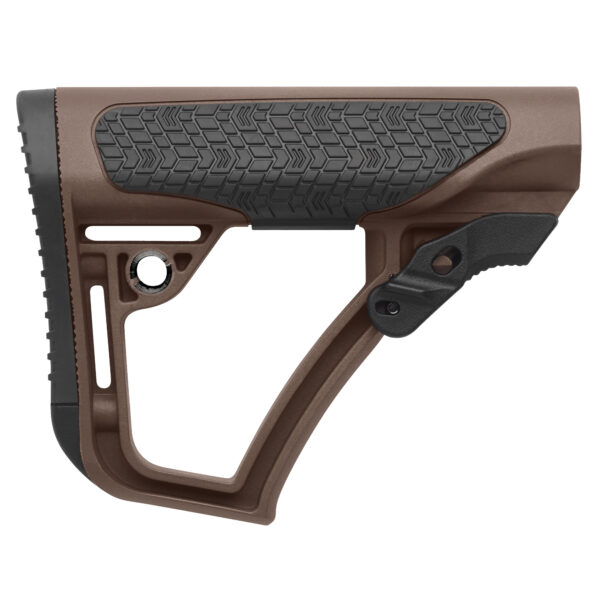 DD Collapsible Mil-Spec Stock in Brown - High-Quality Tactical Gear - Image 2