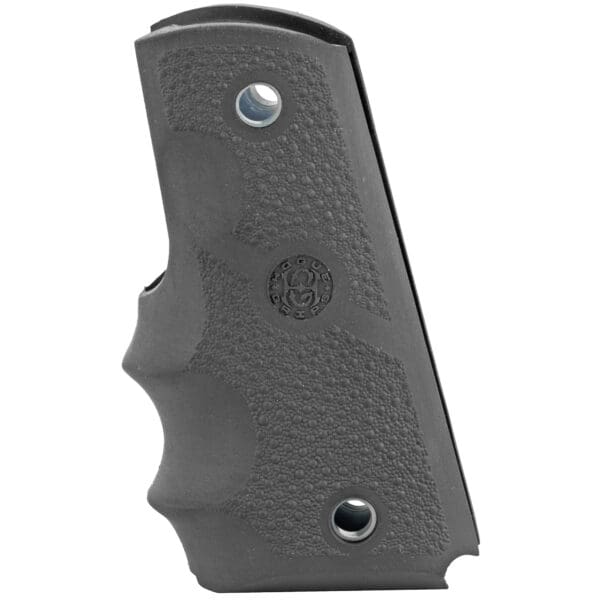 Hogue 1911 Officer Model Full-Size Finger Groove Black Grip