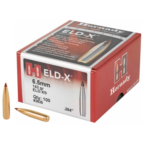 Hornady ELD-X 6.5mm .264 143gr Bullets 100ct Box