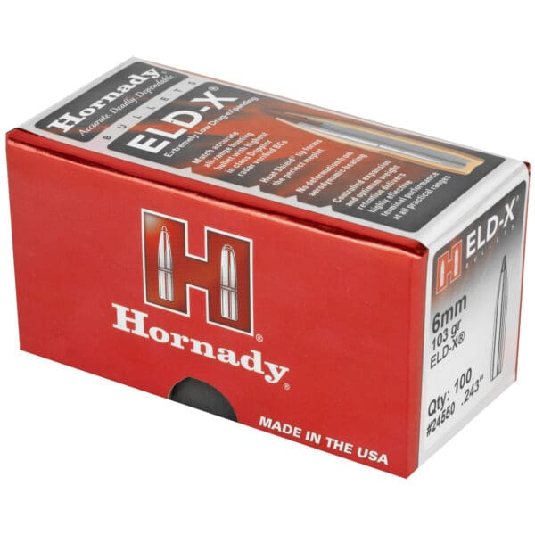 Hornady ELD-X 6mm .243 103gr Bullets 100ct - Image 3