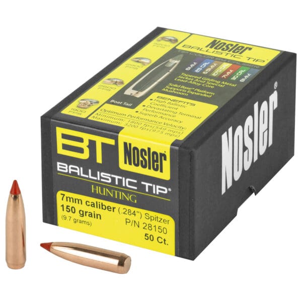 Nosler 7mm 150gr Ballistic Tip Bullets - 50 Count Pack