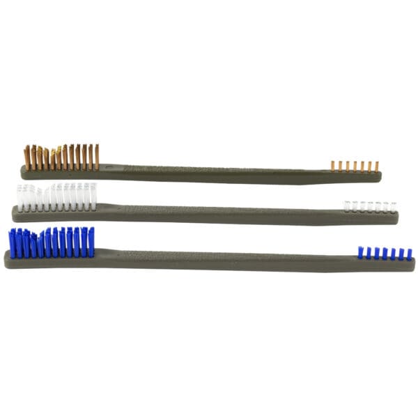 Otis Variety A/P Receiver Brush 3-Pack for Firearm Cleaning