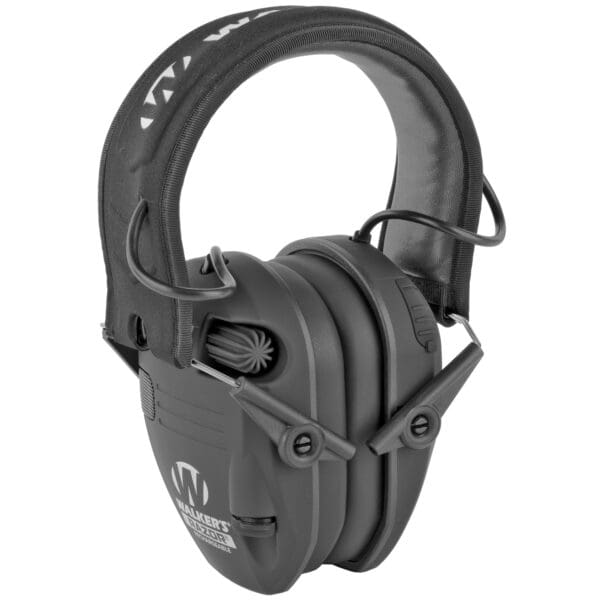 Walker's RZR Rechargeable Muff Black - Noise Reduction Ear Protection - Image 2