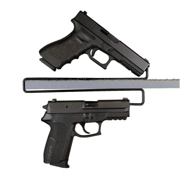 Gun Storage Solutions Over Under Handgun Hangers 2-Pack