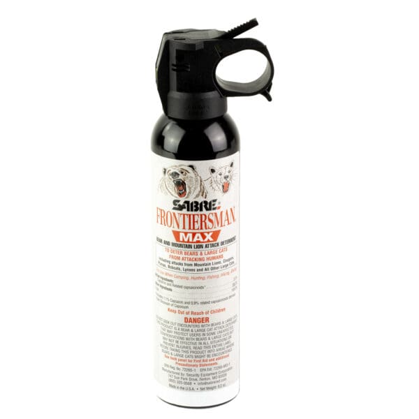 SABRE 9.2oz Bear and Mountain Lion Spray in Black