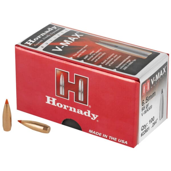 Hornady V-MAX 6.5mm .264 95gr 100ct Bullets