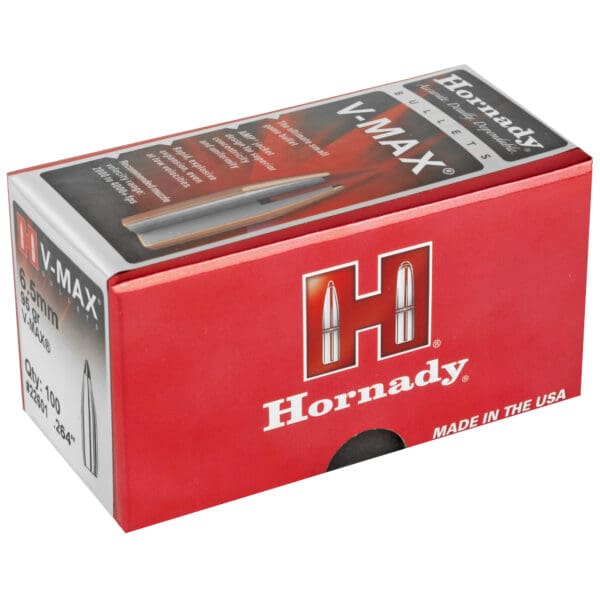 Hornady V-MAX 6.5mm .264 95gr 100ct Bullets - Image 2