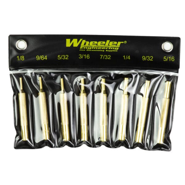 8-Piece Wheeler Brass Punch Set for Precision Gunsmithing