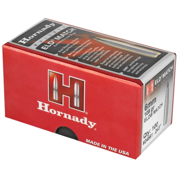 Hornady ELD-M 6mm .243 108gr 100ct Bullets - Image 3