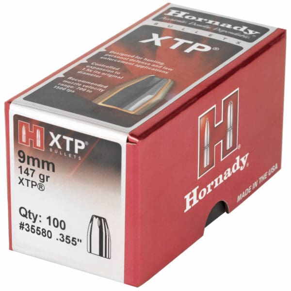 Hornady XTP 9mm 147gr Bullets 100 Count Pack - Image 3