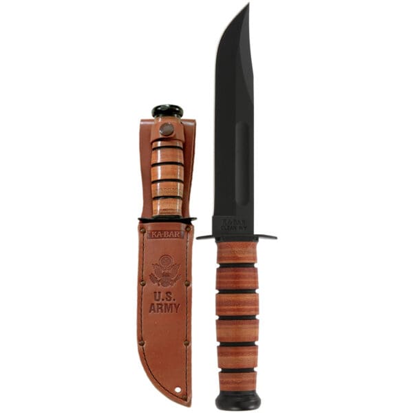 KBAR US Army Fighting Knife 7" with Sheath - Tactical Survival Tool