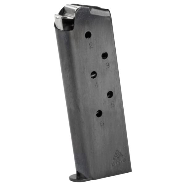 MEC-GAR Colt Officer .45 6-Round Magazine, Black Coating