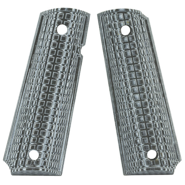 PKMYR G10 Tactical Grips for 1911, Gray/Black - Griplight Texture