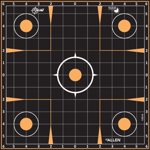 ALLEN EZ AIM 12x12 Sight-In Targets - Pack of 5