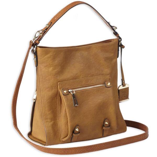 Bulldog Hobo Anna Purse in Cognac - Stylish and Practical Design