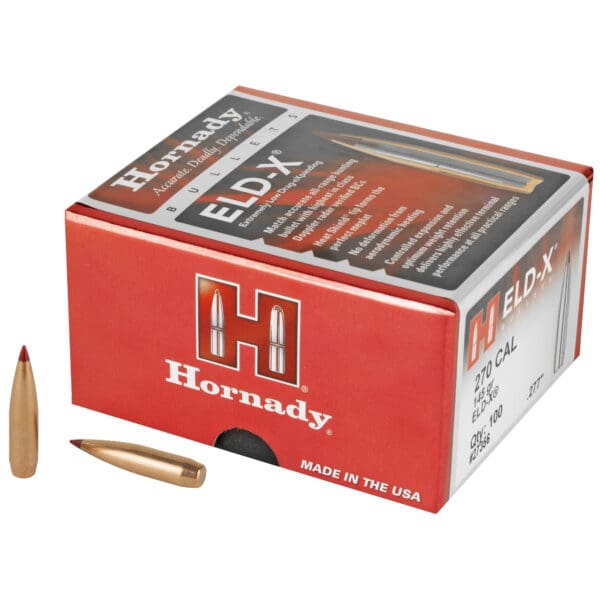 Hornady ELD-X 270CAL .277 145GR 100CT Bullets