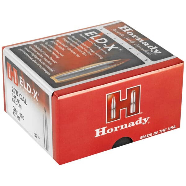 Hornady ELD-X 270CAL .277 145GR 100CT Bullets - Image 2