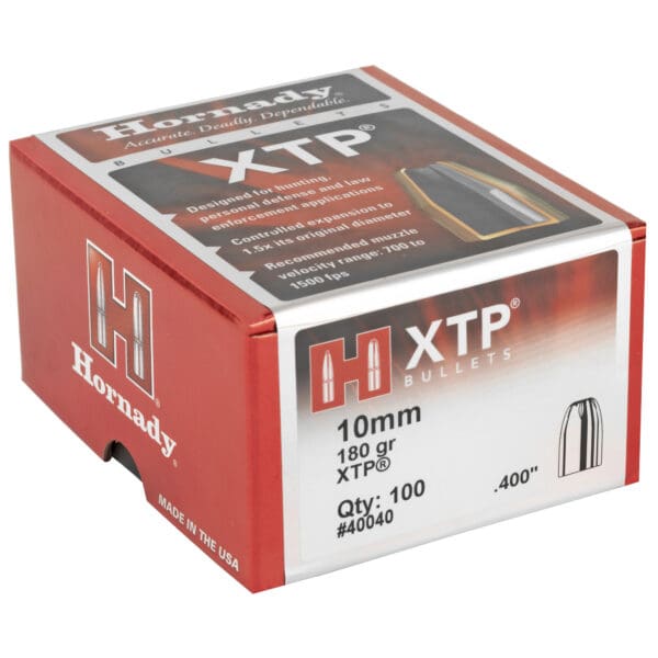 Hornady XTP 10mm .400 180gr 100ct Bullets - Image 2