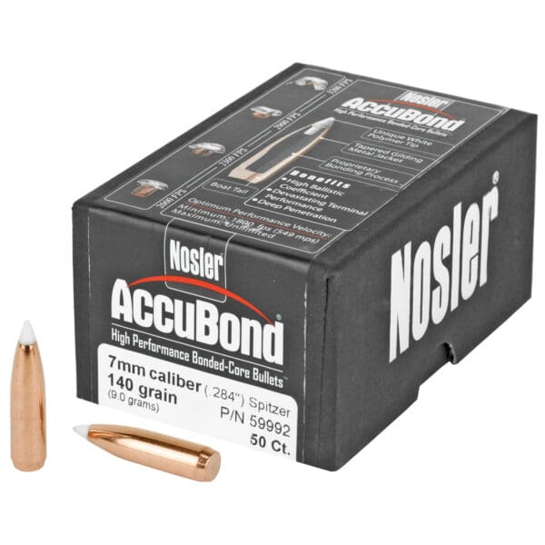 Nosler 7mm 140gr AccuBond Bullets - 50 Count Pack