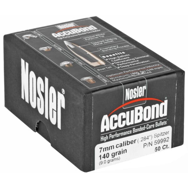 Nosler 7mm 140gr AccuBond Bullets - 50 Count Pack - Image 2