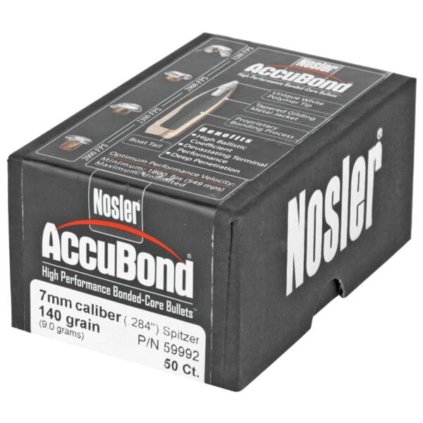 Nosler 7mm 140gr AccuBond Bullets - 50 Count Pack - Image 3