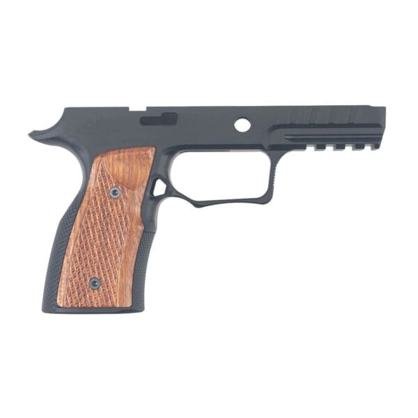 Custom Sharp's Grips for P320 Safety in Black/Cherry Finish - Image 2