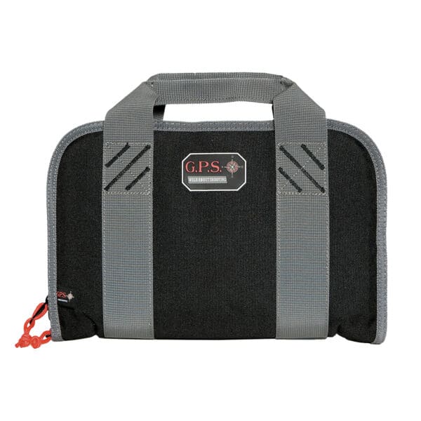 Black GPS Double Pistol Case - Secure Transport for Pistols