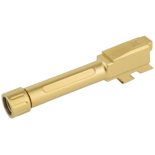 True Precision Barrel for Glock 43 Gold TIN Coated Black