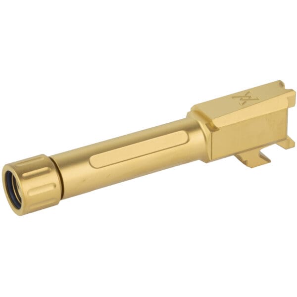 True Precision Hellcat Barrel 9mm Gold Threaded Barrel