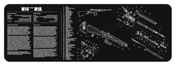 12"x36" M14/M1ATEKMAT Armorers Bench Mat - Protective Gun Cleaning Pad