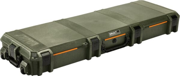 53" OD Green Pelican Vault Double Rifle Case with Wheels and Foam