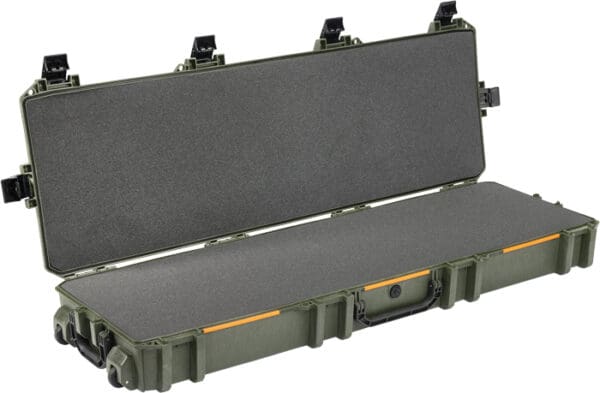 53" OD Green Pelican Vault Double Rifle Case with Wheels and Foam - Image 2